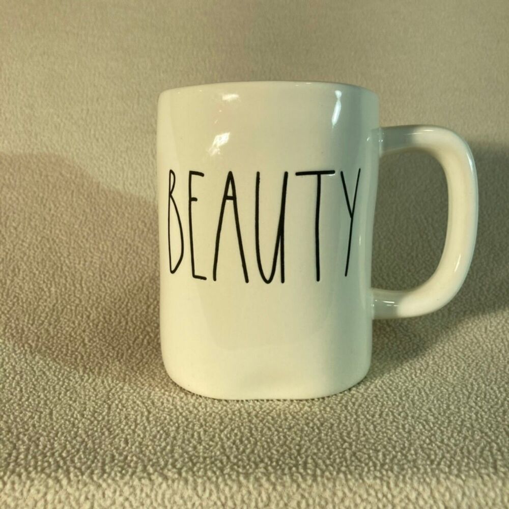 Rae Dunn Mug Beauty Disney Collection White‎ Artisan Collection Minimalist